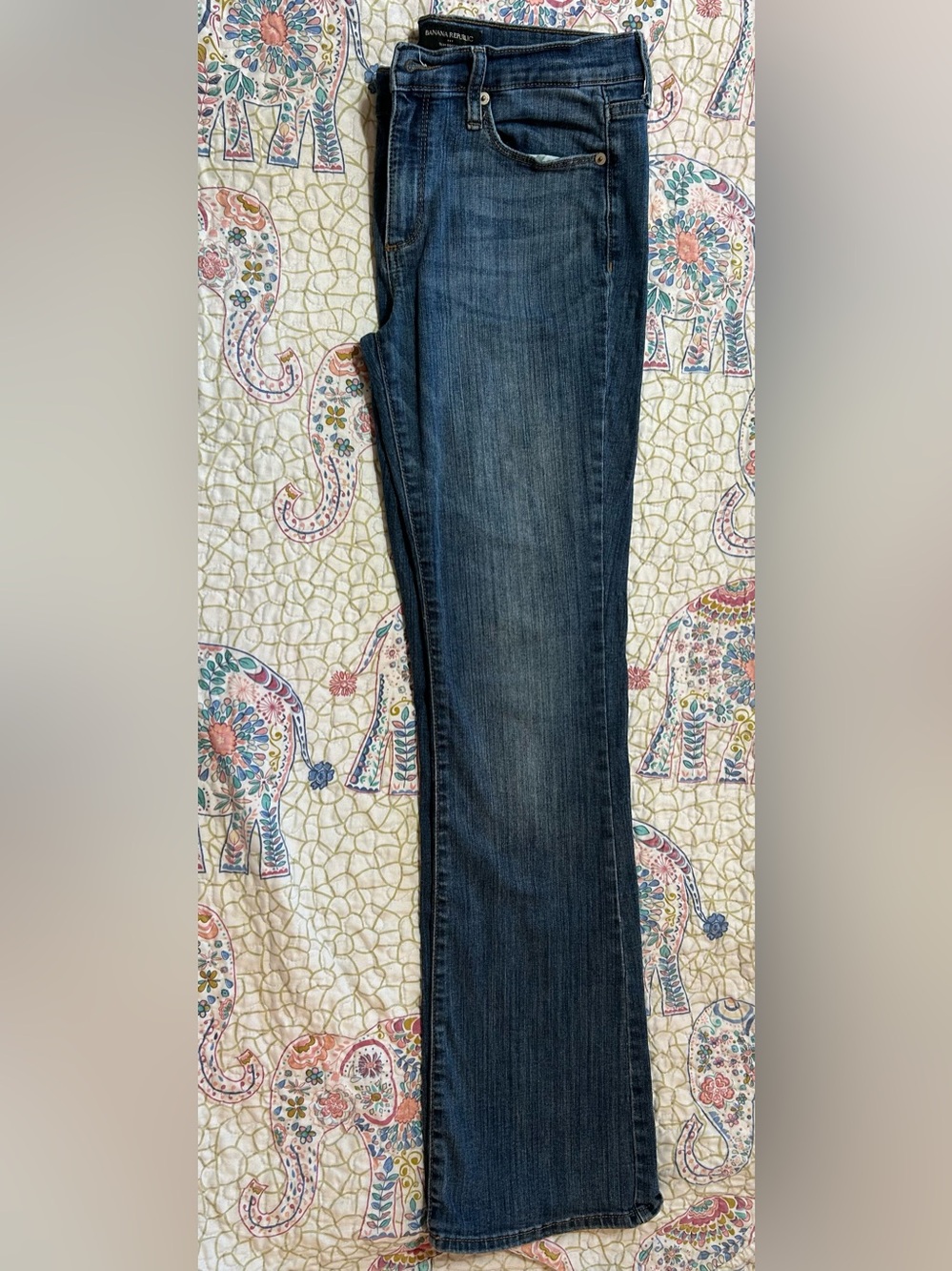 Banana Republic Women's Dark Blue Boot-Cut Jeans